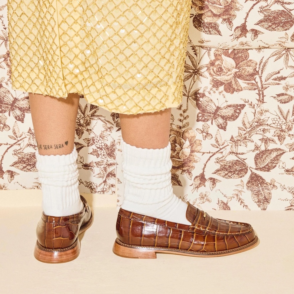 FREDA SALVADOR Elba Penny Loafer Hickory Size 10.5